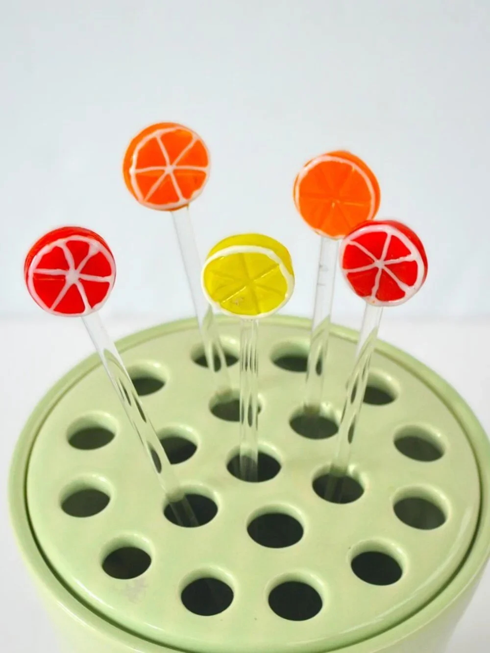 Glass Cocktail Stirrers Swizzlers Multicolor Barware